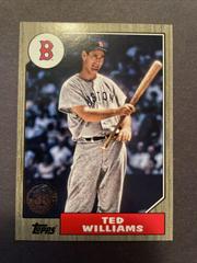 Ted Williams [Gold] #87TBU-12 Baseball Cards 2022 Topps Update 1987 Prices