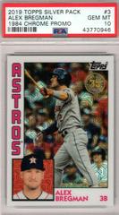 Alex Bregman #43 Baseball Cards 2019 Topps Silver Pack 1984 Chrome Promo Prices