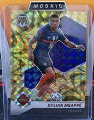 Kylian Mbappe [Reactive Gold] Soccer Cards 2021 Panini Mosaic Road to FIFA World Cup Prices
