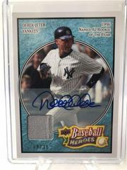 Derek Jeter [Jersey Autograph Emerald] Baseball Cards 2008 Upper Deck Baseball Heroes Prices