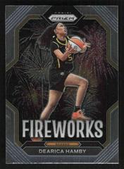 Dearica Hamby #5 Basketball Cards 2023 Panini Prizm WNBA Fireworks Prices