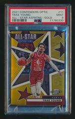 Trae Young [Gold] #11 Basketball Cards 2021 Panini Contenders Optic All Star Aspirations Prices