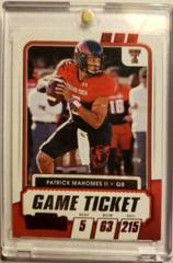 Patrick Mahomes II [Red Zone Ticket] #1 Football Cards 2021 Panini Contenders Draft Picks Prices