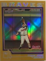 Chipper Jones [Gold Refractor] #390 Baseball Cards 2004 Topps Chrome Prices