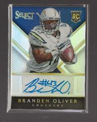 Branden Oliver [Purple Prizm] Football Cards 2014 Panini Select Rookie Autograph Prices