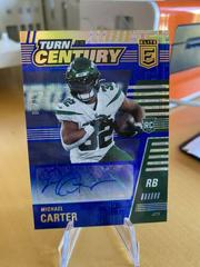 Michael Carter [Blue] #TOC-MCA Football Cards 2021 Panini Chronicles Turn of the Century Autographs Prices