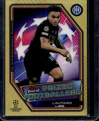 Lautaro Martinez [Gold] Soccer Cards 2021 Topps Finest UEFA Champions League Prized Footballers Prices