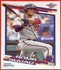 Juan Soto Baseball Cards 2022 Topps Opening Day Bomb Squad Prices