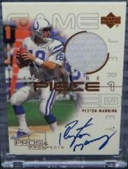 Peyton Manning [Piece 2] Football Cards 2000 Upper Deck Pros & Prospects Signature Prices