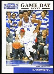 RJ Barrett #3 Basketball Cards 2019 Panini Contenders Draft Picks Game Day Ticket Prices