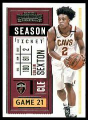 Collin Sexton #10 Basketball Cards 2020 Panini Contenders Prices
