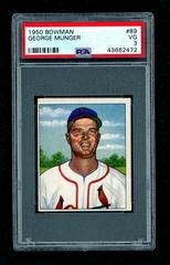 George Munger Baseball Cards 1950 Bowman Prices