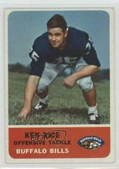 Ken Rice #17 Football Cards 1962 Fleer Prices