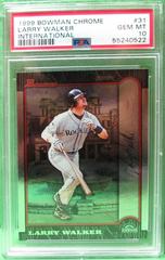 Larry Walker #31 Baseball Cards 1999 Bowman Chrome International Prices