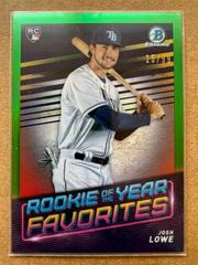 Josh Lowe [Green] Baseball Cards 2022 Bowman Rookie of the Year Favorites Prices