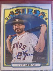 Jose Altuve Real One Autographs #ROA-JAL Baseball Cards 2021 Topps Heritage Real One Autographs Prices