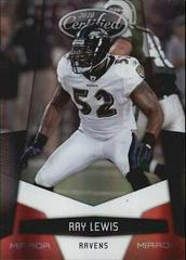 Ray Lewis Football Cards 2010 Panini Certified Prices
