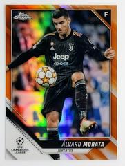Alvaro Morata [Orange Refractor] Soccer Cards 2021 Topps Chrome UEFA Champions League Prices