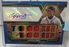 Chipper Jones [Sapphire] Baseball Cards 2022 Topps Triple Threads Autograph Relic Prices