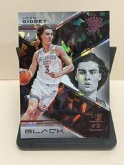 Josh Giddey [Quartz] #42 Basketball Cards 2022 Panini Black Prices