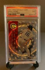 Hideo Nomo [Platinum Red] #149 Baseball Cards 1997 Pinnacle Totally Certified Prices