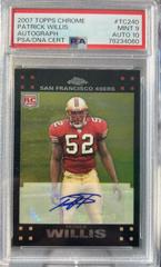 Patrick Willis [Autograph Gold Superfractor] #TC240 Football Cards 2007 Topps Chrome Prices