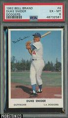 Duke Snider #4 Baseball Cards 1962 Bell Brand Dodgers Prices