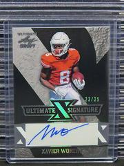 Xavier Worthy [Silver Spectrum] Football Cards 2022 Leaf Ultimate Draft X Autographs Prices