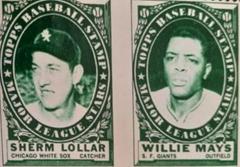 Bob Buhl, Willie Mays Baseball Cards 1961 Topps Stamp Panels Prices