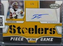 Diontae Johnson [Green] #PGS-DJ Football Cards 2022 Panini Certified Piece of the Game Signatures Prices