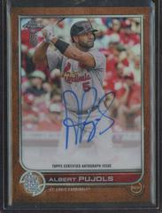 Albert Pujols [Orange] #BBA-AP Baseball Cards 2022 Topps Chrome Ben Baller Autographs Prices