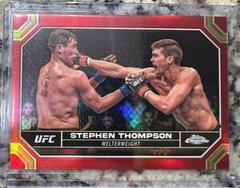 Stephen Thompson [Red Refractor] #180 Ufc Cards 2024 Topps Chrome UFC Prices