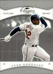 Juan Gonzalez #37 Baseball Cards 2001 Donruss Classics Prices