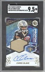 Chris Olave #PPA-CO Football Cards 2022 Panini Elements Proton Patch Autographs Prices
