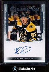 Brad Marchand Hockey Cards 2022 SP Authentic Marks of Distinction Autographs Prices