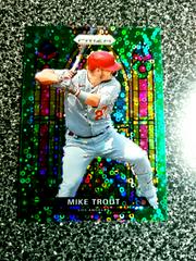 Mike Trout [Green Donut Circles Prizm] #SG-1 Baseball Cards 2021 Panini Prizm Stained Glass Prices