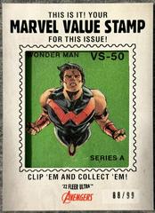 Wonder Man Marvel 2022 Ultra Avengers Value Stamp Relics Prices