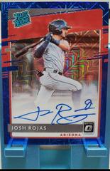 Josh Rojas [Blue] #RRS-JR Baseball Cards 2020 Panini Donruss Optic Rated Rookies Signatures Prices