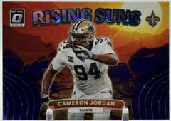 Cameron Jordan [Purple Stars] Football Cards 2022 Panini Donruss Optic Rising Suns Prices
