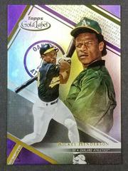 Rickey Henderson [Class 3 Purple] Baseball Cards 2021 Topps Gold Label Prices