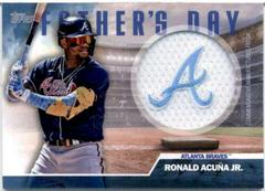 Ronald Acuna Jr. [Blue] #FD-RA Baseball Cards 2023 Topps Father’s Day Commemorative Team Patch Prices