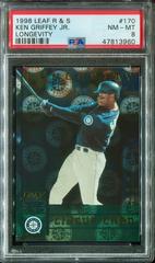 Ken Griffey Jr. [Lineup Card] #170 Baseball Cards 1998 Leaf Rookies & Stars Prices