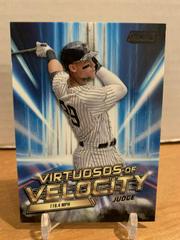 Aaron Judge [Black] Baseball Cards 2023 Stadium Club Virtuosos of Velocity Prices