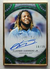 Vladimir Guerrero Jr. [Emerald] #TCA-VGJ Baseball Cards 2022 Topps Transcendent Collection Autographs Prices