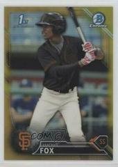 Lucius Fox [Chrome Gold Refractor] Baseball Cards 2016 Bowman Prospects Prices