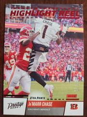 Ja'Marr Chase [Red] Football Cards 2022 Panini Prestige Highlight Reel Prices