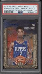 Shai Gilgeous Alexander [Rookie Sapphire] Basketball Cards 2018 Panini Court Kings Portraits Prices