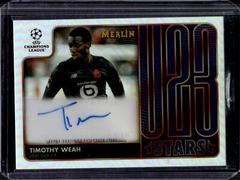 Timothy Weah [Autograph] Soccer Cards 2021 Topps Merlin Chrome UEFA U23 Stars Prices