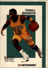 Terrell Brandon #6 Basketball Cards 1991 Courtside Prices