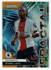 Romeo Lavia [Orange] Soccer Cards 2022 Panini Prizm Premier League Fractal Prices